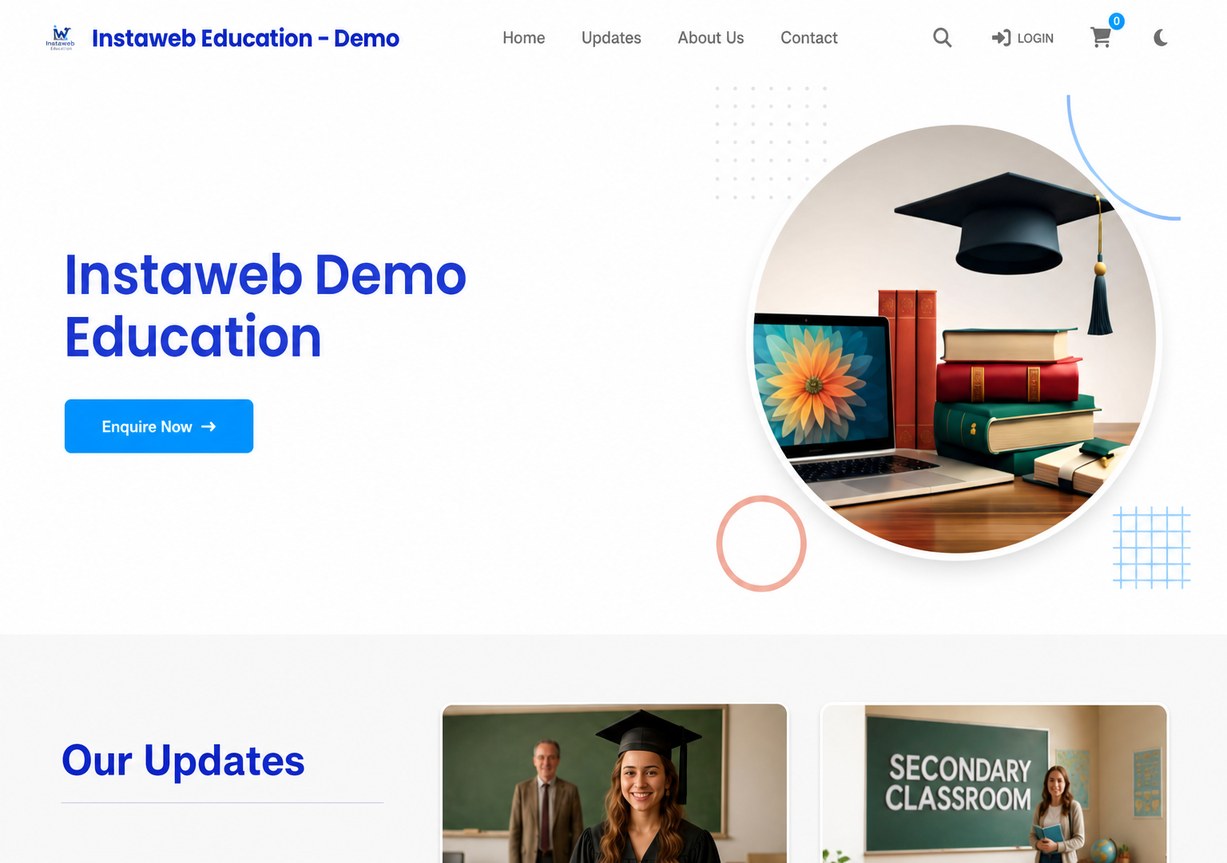 EduBright coaching website built with Websites.co.in